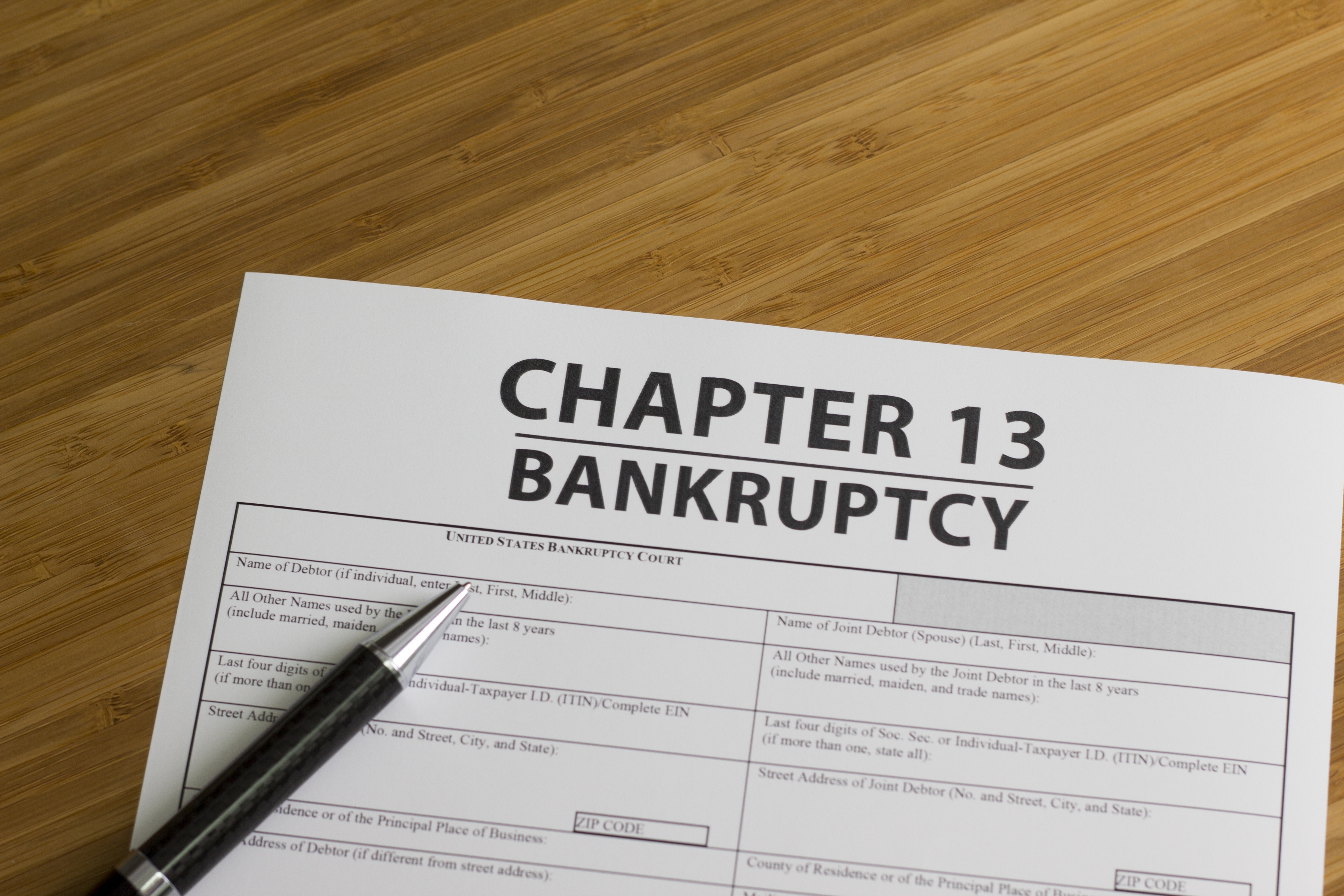 Chapter 13 bankruptcy petition.